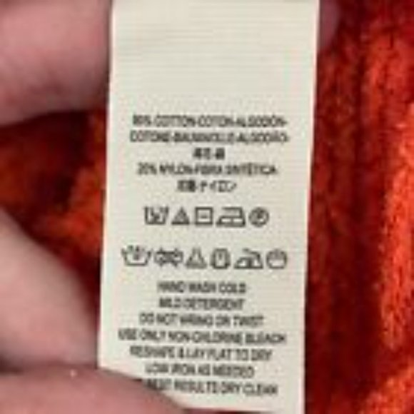 NWT FREE PEOPLE HIGHER LOVE BOHEMIAN CROCHET KNIT ORNAGE FRINGE SWEATER S - Picture 8 of 11